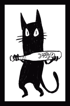 Cat with a Bat